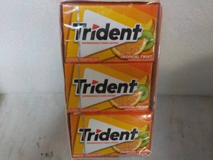 12 Trident 14 Stick packs Tropical Twist Sugar Free Gum
