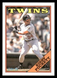 1988 O-Pee-Chee Kirby Puckett Baseball Card - Rare Error Blank Back