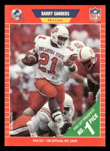 1989 Pro-Set Barry Sanders Rookie Card #494