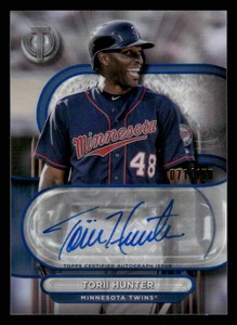 2024 Topps Tribute Torii Hunter Autograph Card #TA-TH - Nice On Card Signature #d 71150