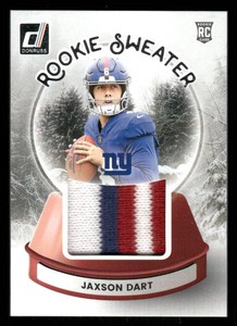 2025 Donruss Jaxson Dart Rookie Card - 3 Color Rookie Sweater Patch