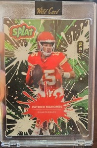 2025 Wild Card Patrick Mahomes Splat Insert - Serial #d 1010