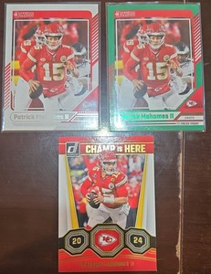 (3) Patrick Mahomes Football Card Lot