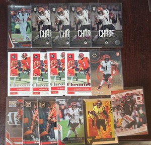 (16) JaMarr Chase Football Card Rookie Lot