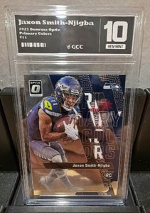 GCC 10 gem mint 2023 optic primary Colors Jaxon Smith-Njigba Rookie card