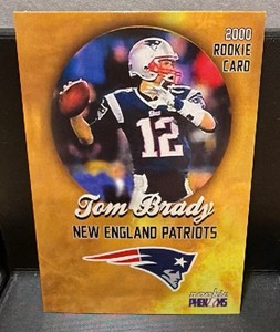 2000 rookie phenoms Tom Brady rookie card