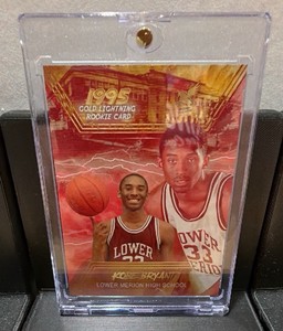 1995 gold lightning Kobe Bryant rookie card lower merion High School
