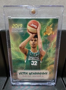 2019 lightning rookie card euro cup Victor Wembanyama