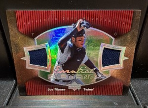 2007 upper deck elements essential dual jersey Joe Mauer