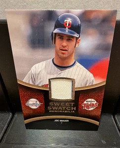 2008 sweet spot sweet swatch Jersey card, Joe Mauer