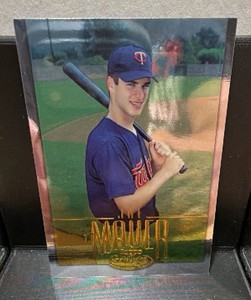 2002 Topps gold label foil, gold Joe Mauer rookie card serial #279500