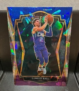 2020 select blue silver purple cracked ice LaMelo Ball Rookie card #183