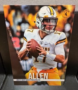 2017 hot shot prospects, Josh Allen rookie card