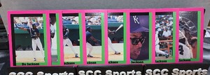 1990 Broders Hot Pink & Neon Green Limited Edition 8 Card Bo Jackson Set