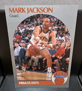1990 NBA hoops Mark Jackson #205 With the Menendez brothers in the crowd