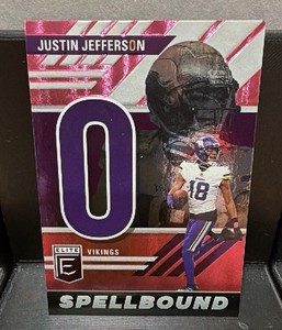 2023 Donruss elite spellbound Justin Jefferson Letter O