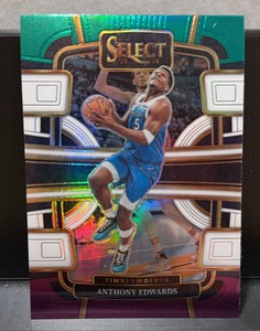 2023 Select Green, White & Purple Prizm Anthony Edwards #37