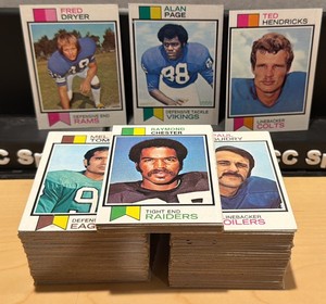 (216) 1973 Topps Football Stars, Vikings & More
