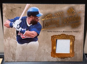2005 SP Legendary Cuts Jersey wPinstripe Kirby Puckett