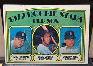 1972 Topps Carlton Fisk & Cecil Cooper Rookie Card #79