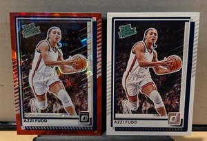2025 Optic Red Cracked Ice & Donruss Azzi Fudd Rookie Cards