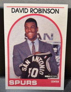 1989 NBA Hoops David Robinson Rookie Card Short Print #138 HOFer