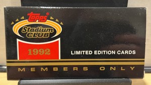 1992 Topps Stadium Club Members Only Limited Edition Factory Set