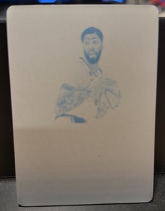 2019-20 Panini Flawless Momentous Autographs Cyan Plate 11 Anthony Davis #26 One of One
