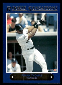 1992 Fleer Frank Thomas Rookie Sensation Card # 1