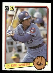 1983 Donruss Ryne Sandberg Baseball Rookie Card #277