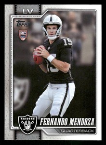 2026 Topps Fernando Mendoza Football Rookie Card #301