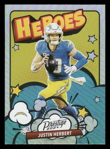 2024 Prestige Justin Herbert Football Card #13  Heroes Insert 