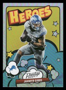 2024 Prestige Jahmyr Gibbs Football Card #3  Heroes Insert 