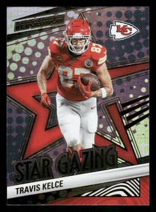 2025 Revolution Travis Kelce Football card #18  Star Gazing Insert 