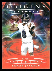 2025 Origins Lamar Jackson Football card #69  Orange Parallel  Serial #d 136149