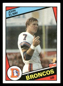 1984 Topps John Elway Football Rookie Card #63