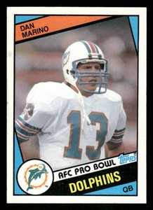 1984 Topps Dan Marino Football Rookie Card #123