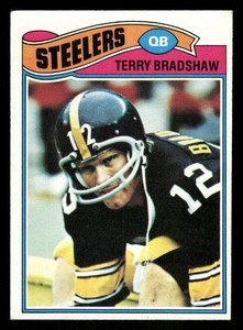 1977 Topps Terry Bradshaw Football Vintage Card #245