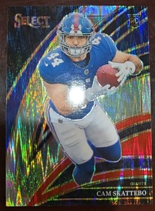 2025 Select Cam Skattebo Football Rookie Card #294  RedBlue Prizm Parallel 