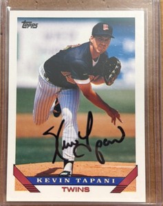 1993 Topps Kevin Tapani Autograph Minnesota Twins