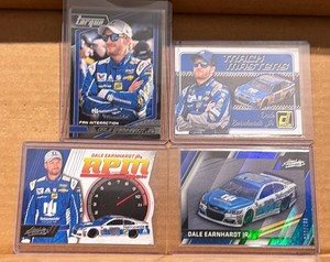 (4) Dale Earnhardt Jr. Racing Cards Absolute, Donruss & Torque Inserts