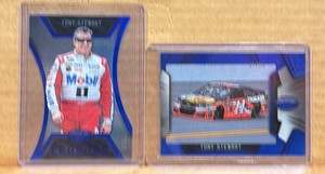 (2) 2016 Certified Mirror Blue Tony Stewart Serial #50