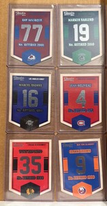 (29) 2012-13 Classics Signatures Banner Numbers Loaded with HOFers