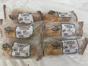 J - Great American Deli Turkey & Cheese Subs 6oz (Lot of 6)