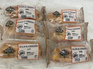J - Great American Deli Ham & Cheese Subs 6oz (Lot of 6)