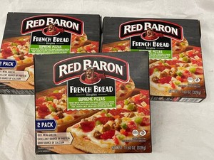 B - Red Baron French Bread Singles Supreme Pizzas 2-Pack (Lot of 3)