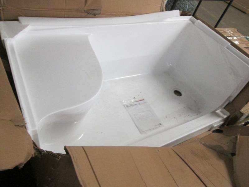 New seated shower base