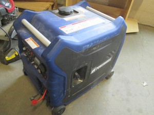 Portable Powerhorse gaselectric generator on wheels