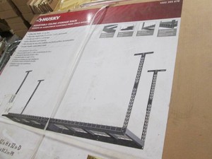 Husky adjustable ceiling storage rack 96 x 42 x 32