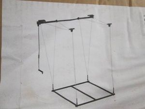 Flexmounts 4 x 4 foot garage ceiling storage lift without deck